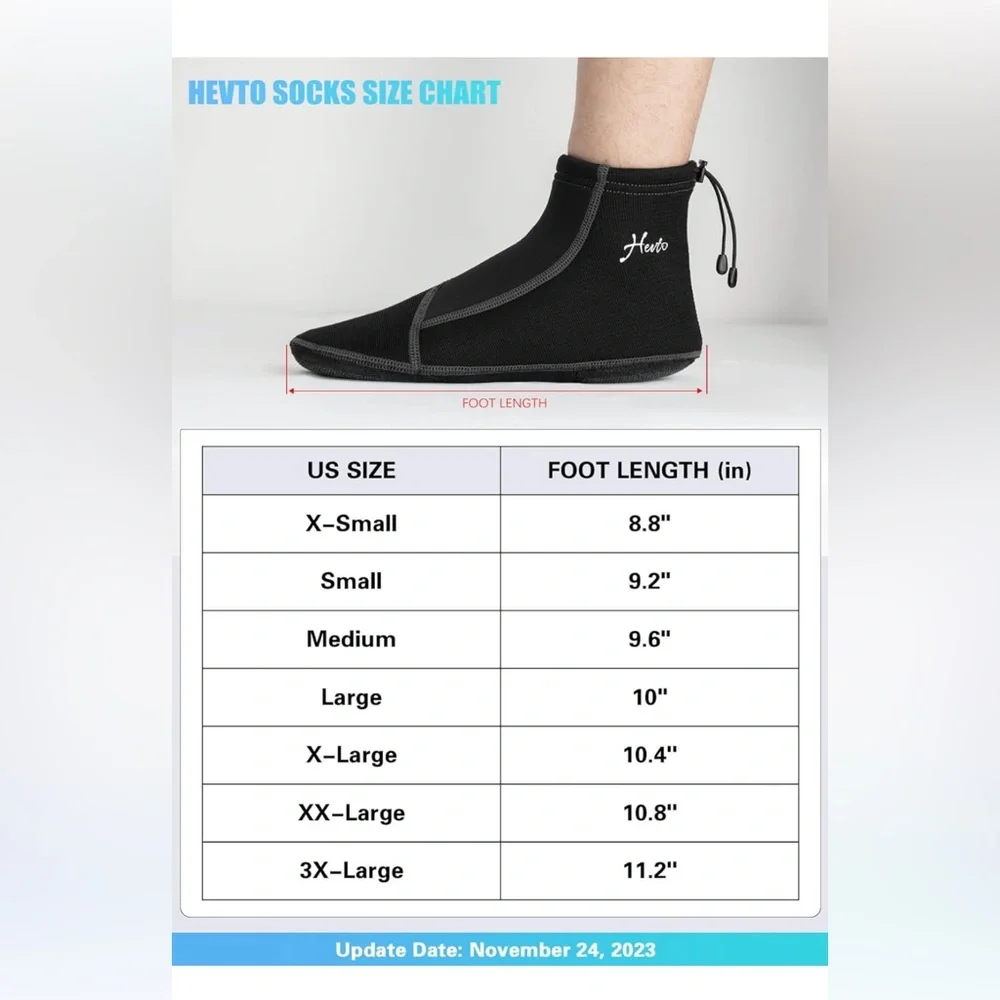 Hento Men’s Black Water Shoes – Lightweight Neoprene Aqua Socks